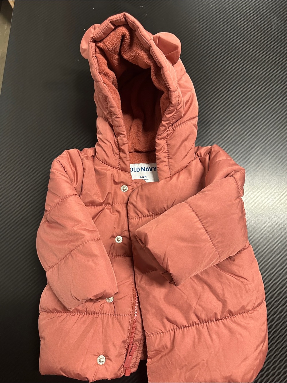 Old Navy Toddler Puffer Jacket in Rosewood